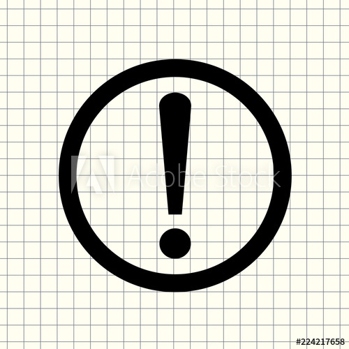 500x500 Caution Vector Icon