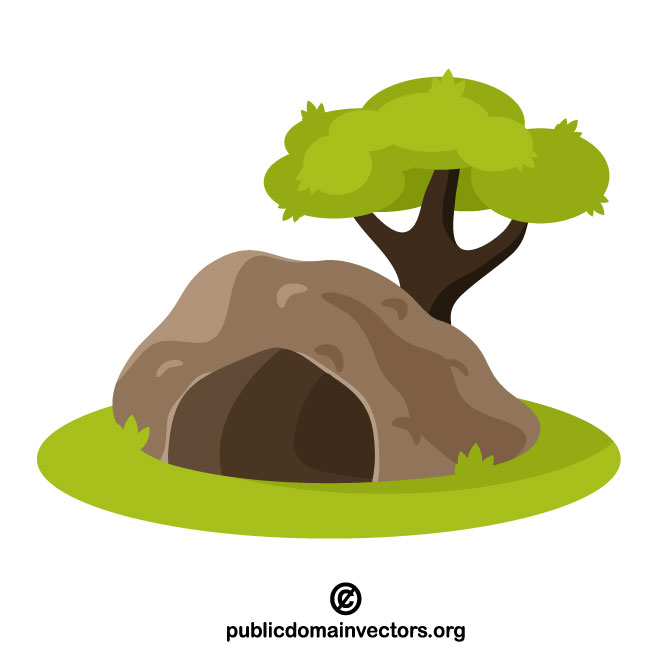660x660 Cave Under The Tree Clip Art