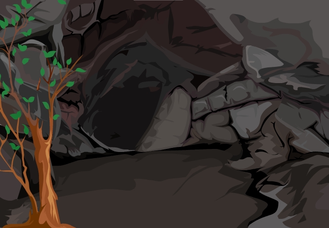 650x450 Cave Inside Vector