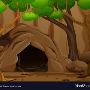 300x300 Background Scene With A Dark Rocky Cave Vector Newwaysys