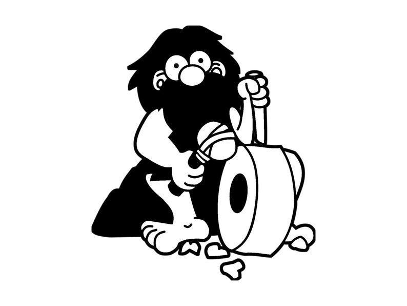 794x596 Caveman Man Silhouette Cutting Clipart Dxf Etsy