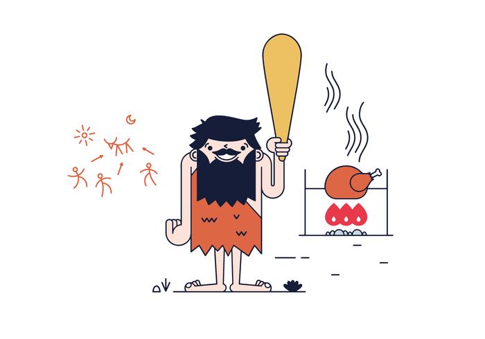 700x490 Free Caveman Vector
