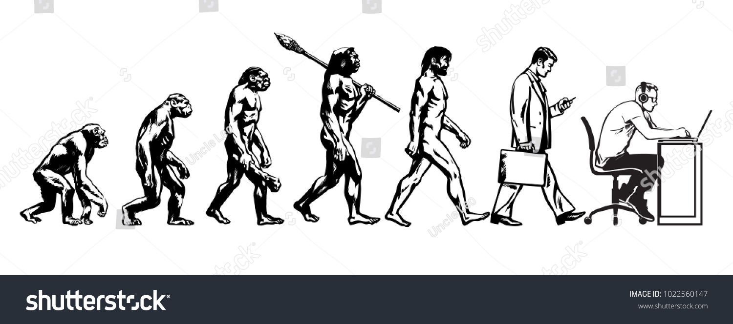 1500x664 Theory Of Evolution Of Man Human Development From Monkey