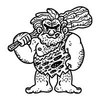 200x200 Caveman Free Vector Art