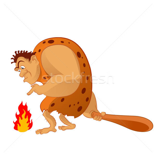 Caveman Vector Illustration Sergey Ivanov 600x600 Caveman Vector Illustration Sergey Ivanov