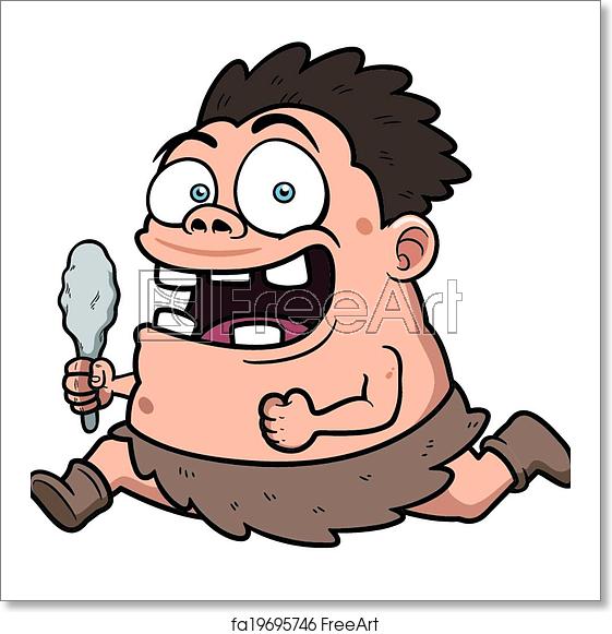 Free Art Print Of Caveman Vector Illustration Of Cartoon Caveman 561x581 Free Art Print Of Caveman Vector Illustration Of Cartoon Caveman