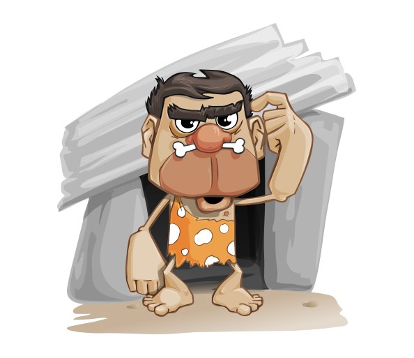 Illustration Of A Caveman Vector Character 594x513 Illustration Of A Caveman Vector Character