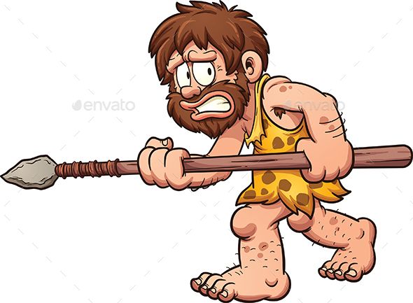 Scared Cartoon Caveman Vector Clip Art Illustration With Simple 590x433 Scared Cartoon Caveman Vector Clip Art Illustration With Simple
