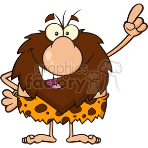 Smiling Male Caveman Cartoon Mascot Character Pointing Vector 300x300 Smiling Male Caveman Cartoon Mascot Character Pointing Vector