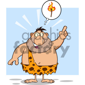 Caveman Cartoon Character With A Big Idea And Speech Bubble Vector 300x300 Caveman Cartoon Character With A Big Idea And Speech Bubble Vector