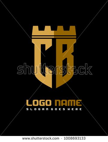 360x470 Fortress Shield Initial C B Logo Template Vector Ideas