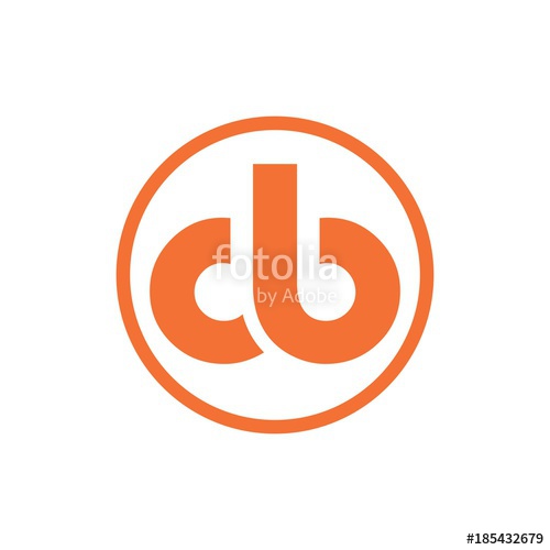 500x500 Initial Letter Cb In A Circle Logo Vector Stock Image And Royalty