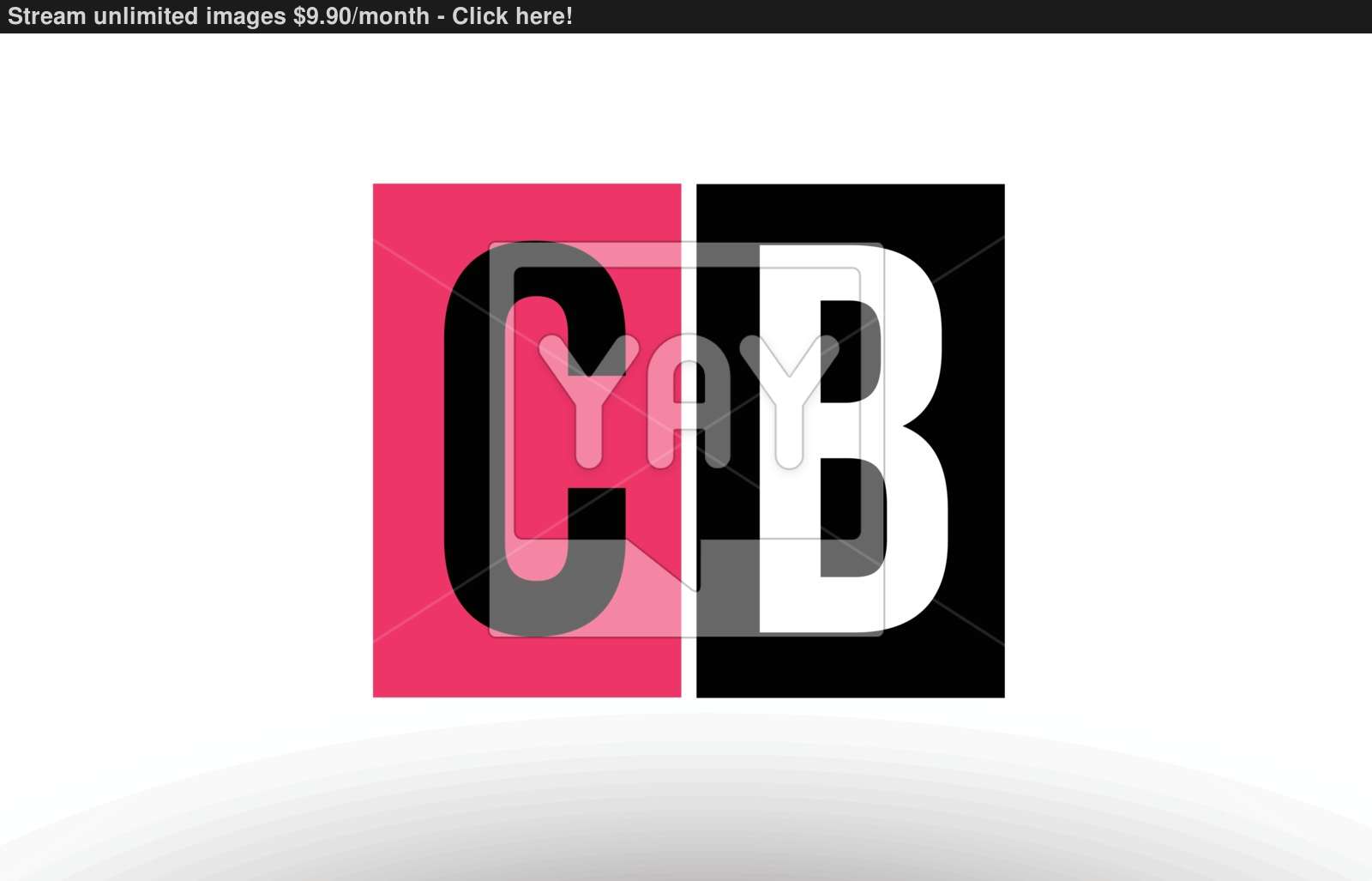 1600x1027 Pink Black White Alphabet Letter Cb C B Logo Combination Icon De