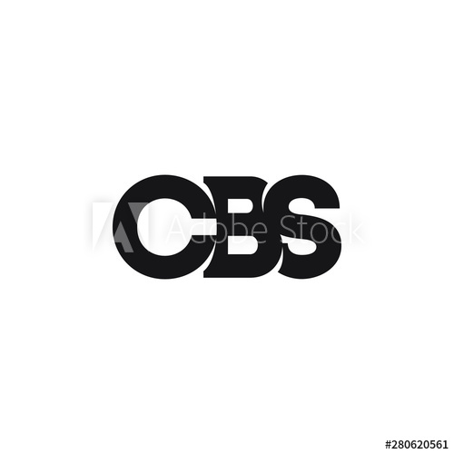 500x500 C B S Letter Logo Design Vector