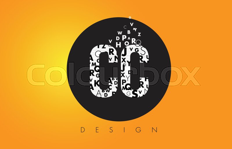 800x515 Cc C C Logo Design Made Of Small Stock Vector Colourbox