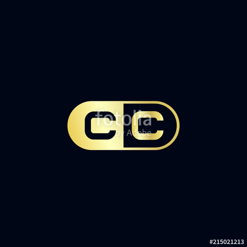 500x500 Initial Letter Cc Logo Template Design Stock Image And Royalty