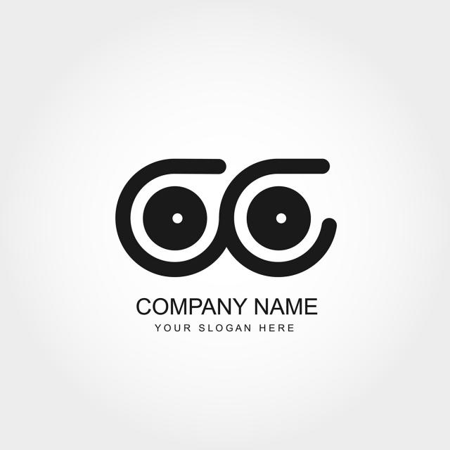 640x640 Initial Letter Cc Logo Template Vector Design Template For Free