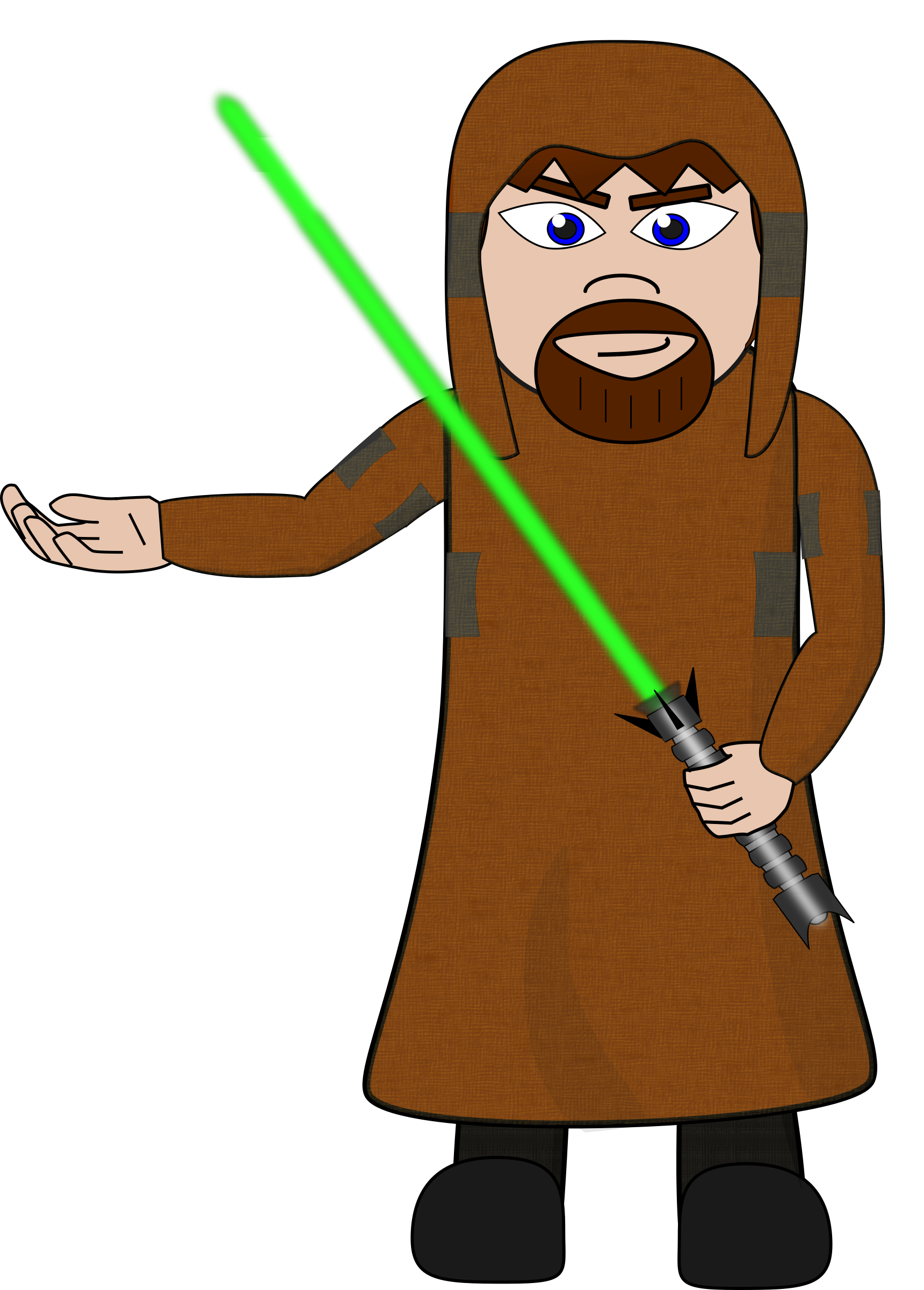 1720x2400 Jedi Knight Vector Clipart Free