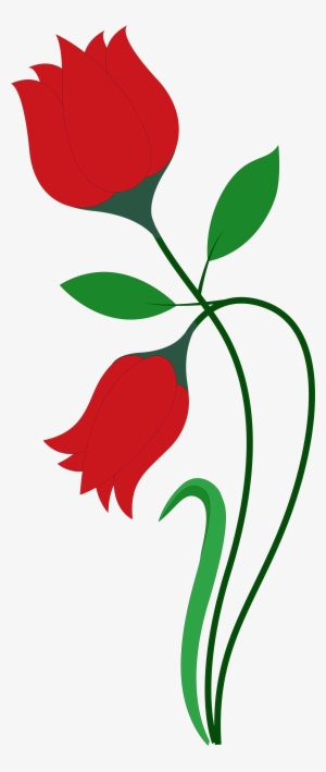 300x709 Rose Flower Vector Png Download Transparent Rose Flower Vector
