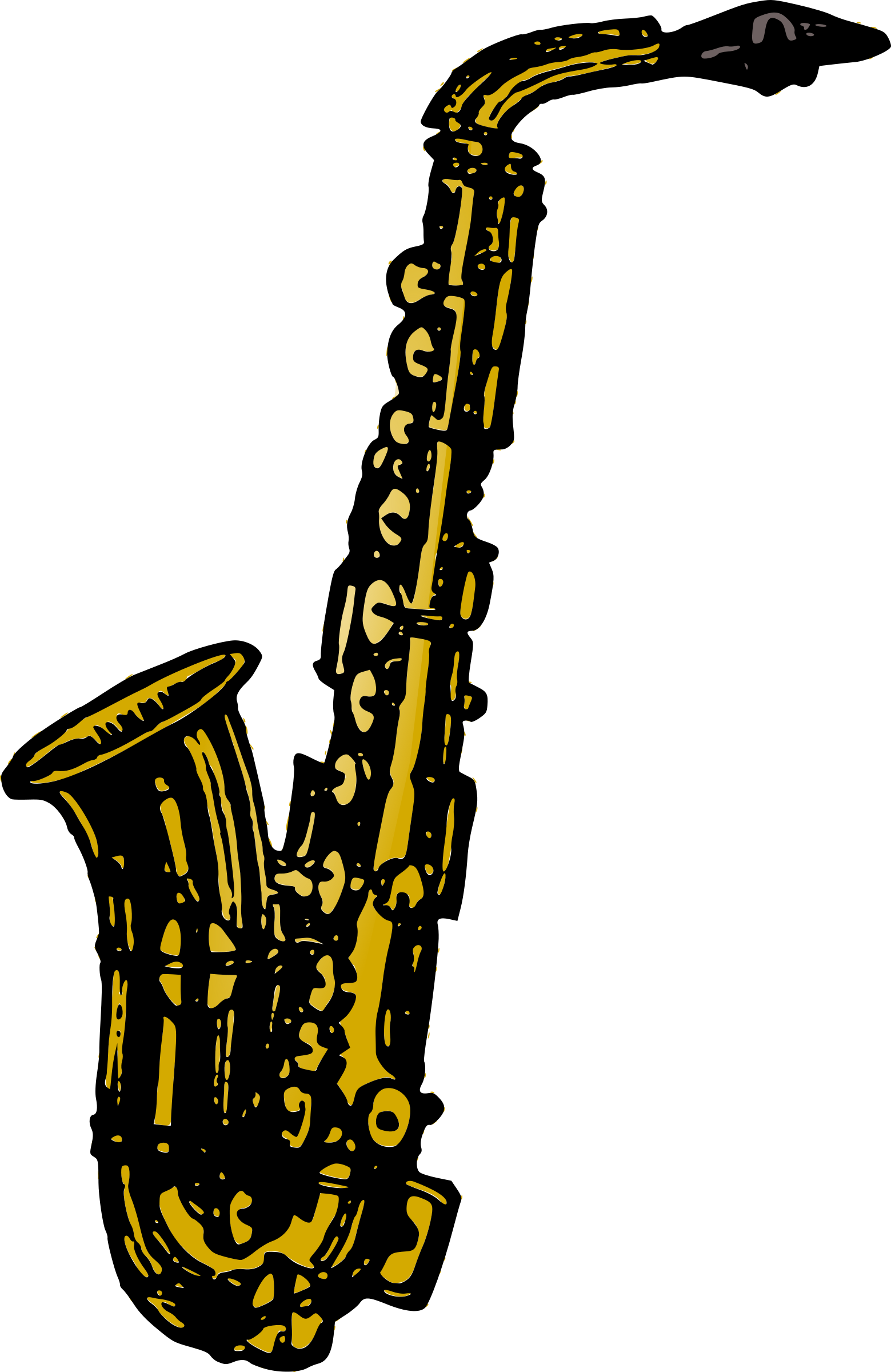 1559x2400 Saxophone Vector Clipart Free