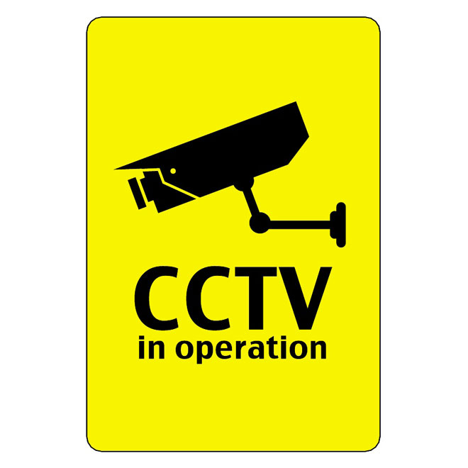 660x660 Cctv In Operation Vector Sign