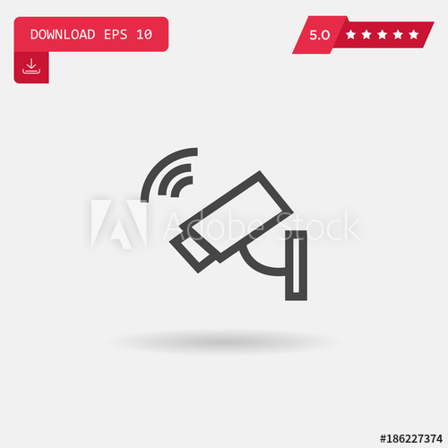 500x500 Cctv Vector Icon