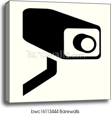 382x390 Cctv Vector, Canvas Print Barewalls Posters Prints