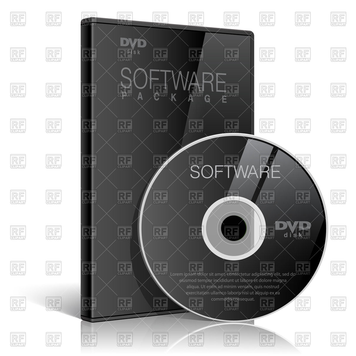 1200x1200 Case For Disk With Dvd Or Cd Disk Vector Image Of Objects Klid