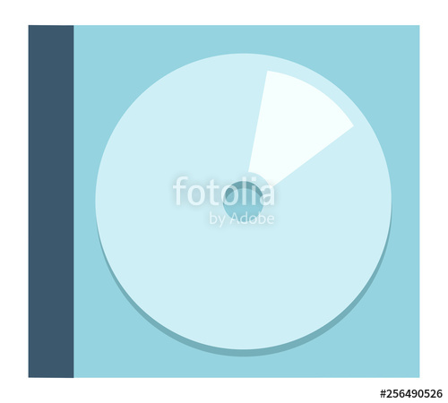 500x450 Cd Disc In Plastic Case Vector Icon Flat Isolated Stock Image