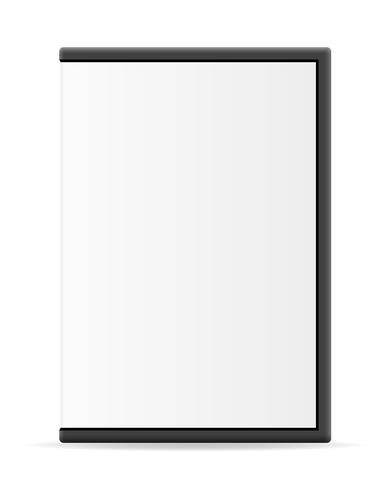 381x490 Cd And Dvd Bisk Box Case Packing Vector Illustration