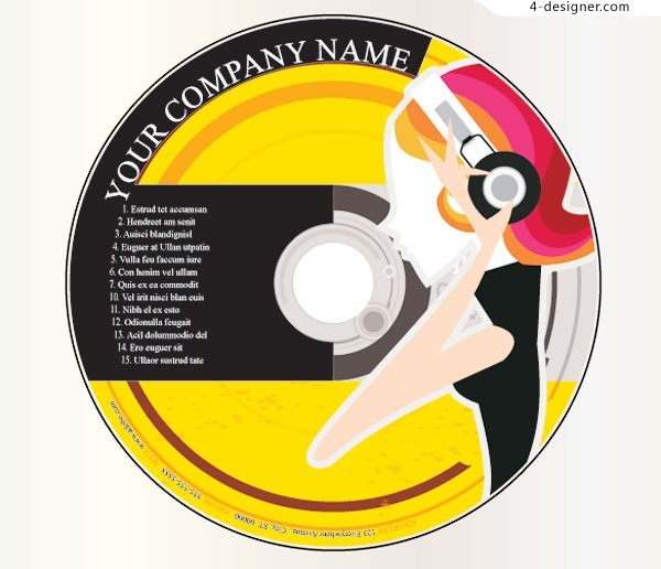 Cd Cover Design Vector