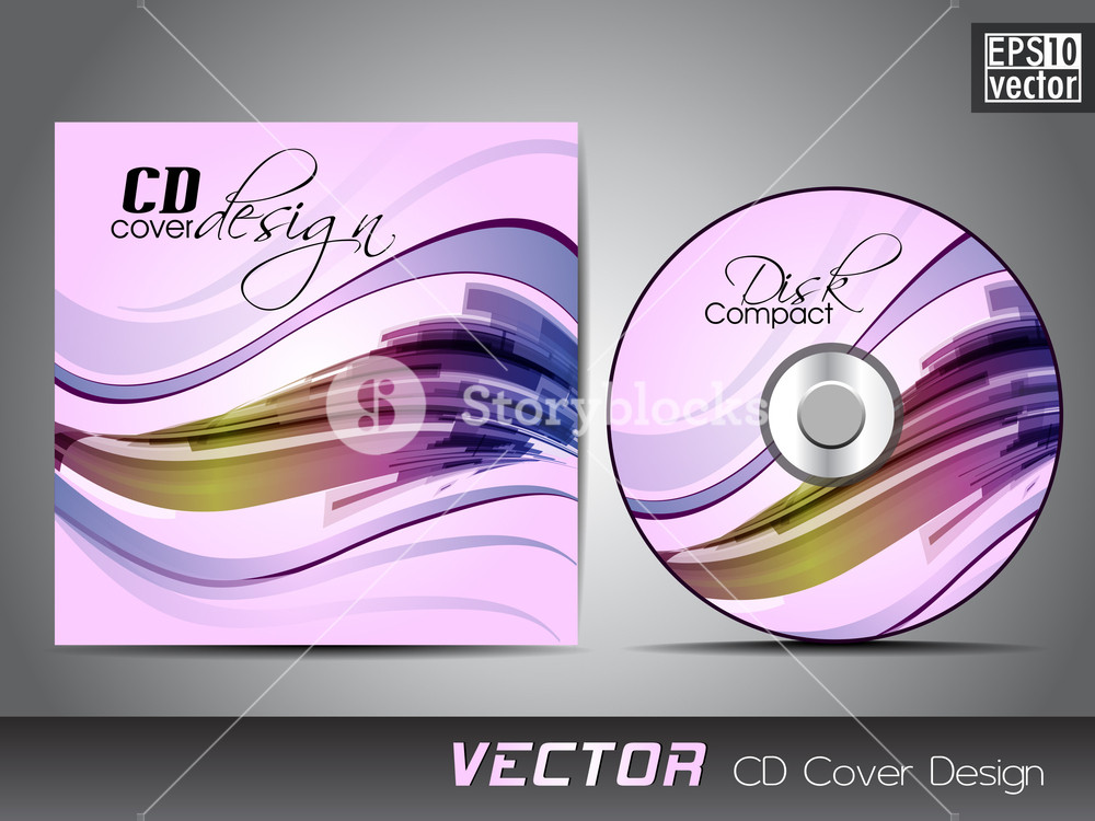 1000x750 Vector Cd Cover Design Template With Copy Space Royalty