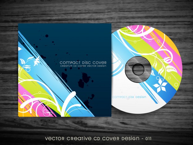 626x469 Beautiful Stylish Cd Cover Design Vector Free Download