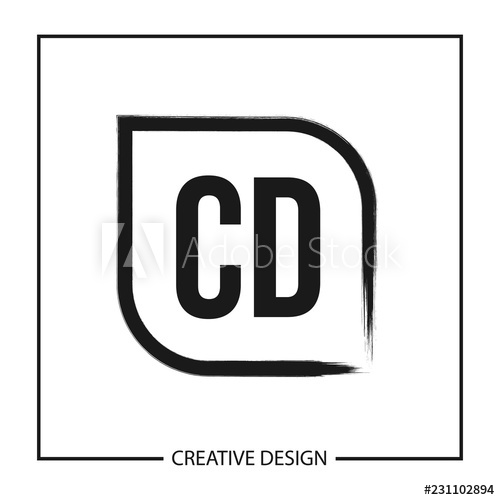 500x500 Initial Letter Cd Logo Template Design Vector Illustration