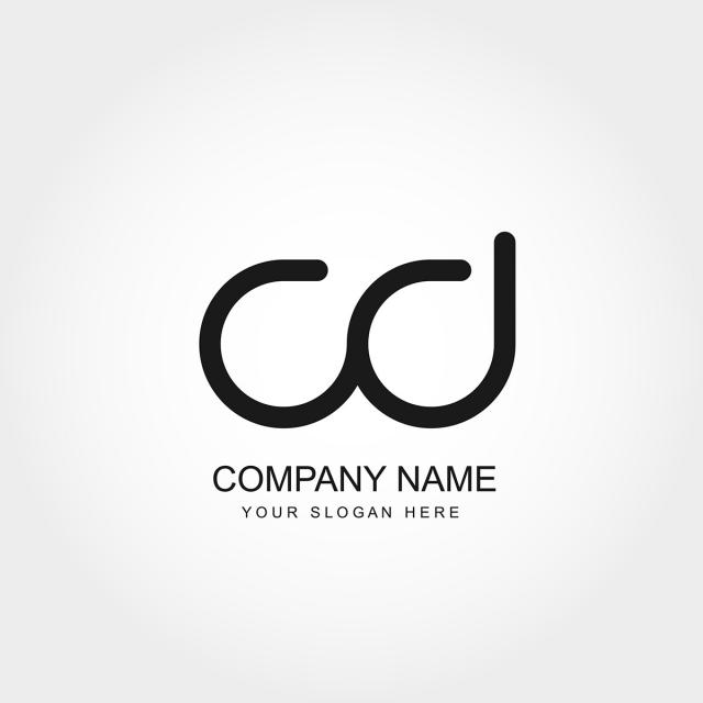 640x640 Initial Letter Cd Logo Template Vector Design Template For Free
