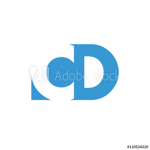 500x500 Cd Logo Vector Graphic Branding Letter Element Path