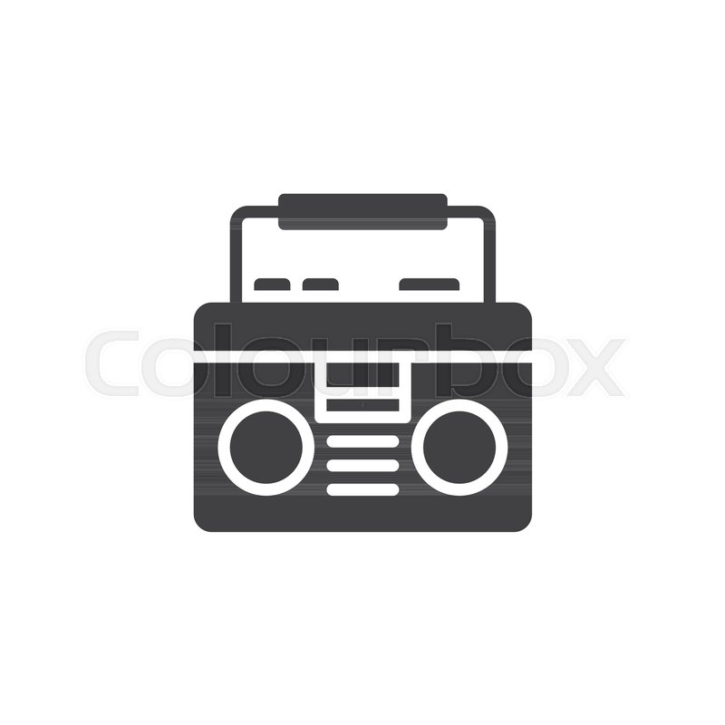 800x800 Boombox Vector Icon Filled Flat Sign Stock Vector Colourbox