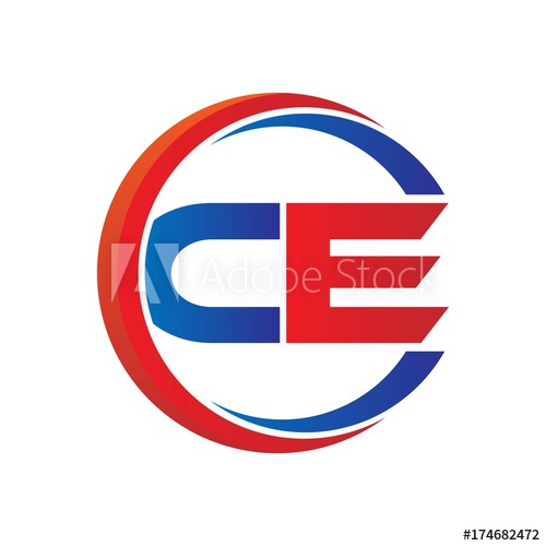 Ce Logo Vector Modern Initial Swoosh Circle Blue And Red 500x500 Ce Logo Vector Modern Initial Swoosh Circle Blue And Red