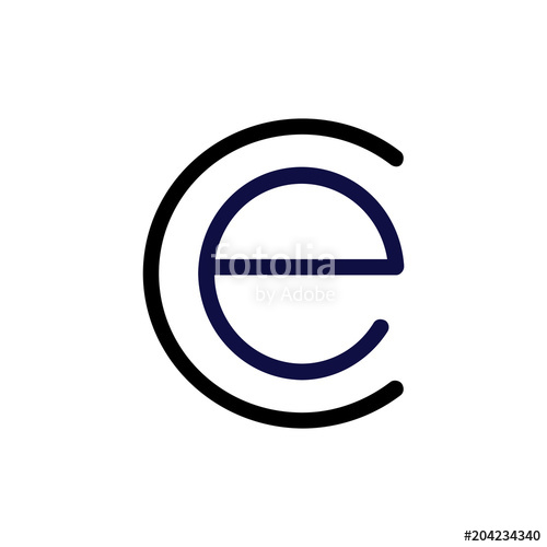 Initial Letter Ce Logo Vector, Line Logo Stock Image And Royalty 500x500 Initial Letter Ce Logo Vector, Line Logo Stock Image And Royalty