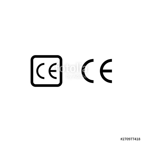 500x500 Ce Mark Certification Vector Icon Recycle Ce For The Packaging