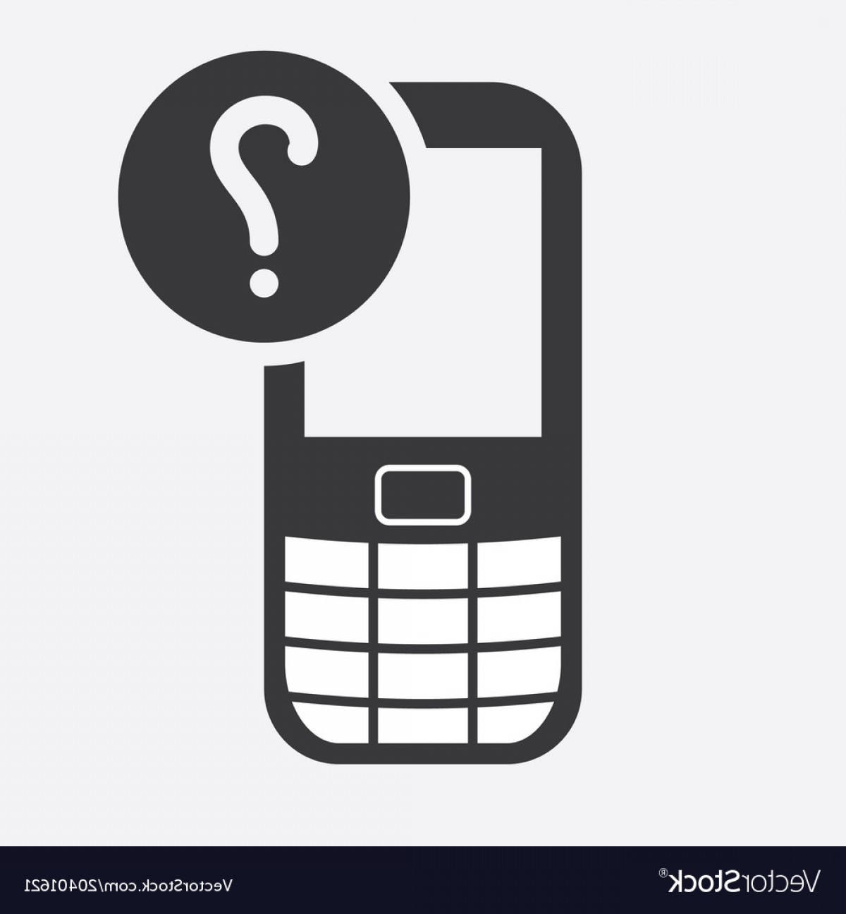 1200x1296 Cell Phone Icon With Question Mark Vector Handandbeak