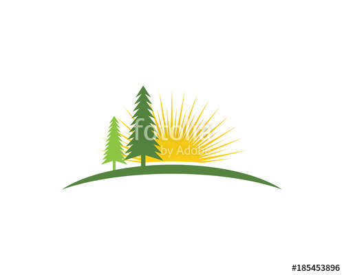 500x400 Cedar Tree Logo Template Stock Image And Royalty Free Vector
