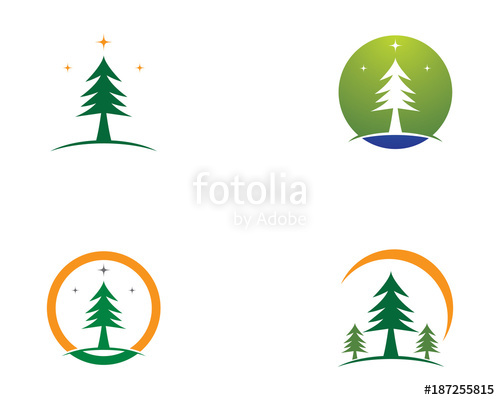 500x400 Cedar Tree Vector Icon Stock Image And Royalty Free Vector