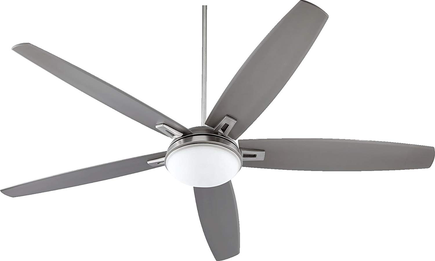 1500x899 Quorum Vector Satin Nickel Ceiling Fan With Light
