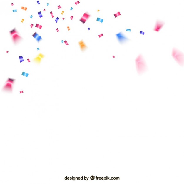 626x626 Colorful Confetti Background Vector Free Download