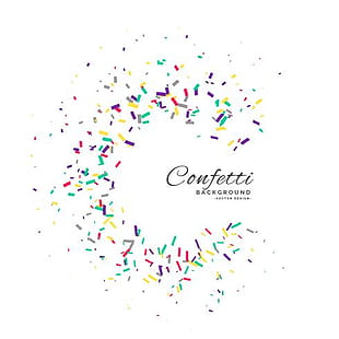 310x310 Free Download Celebration Confetti Party Vector Background