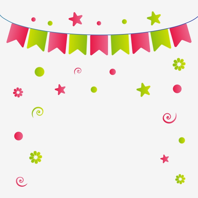 640x640 Green And Red Celebration Background, Background, Confetti