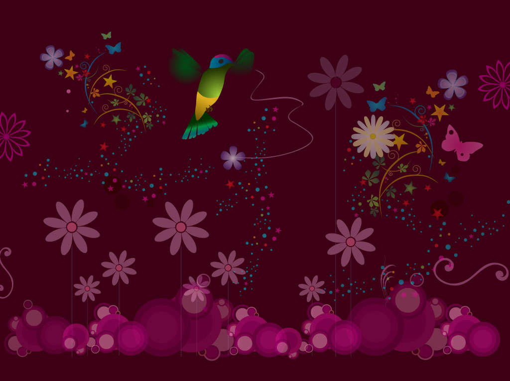 1024x765 Nature Celebration Background Vector Art Graphics