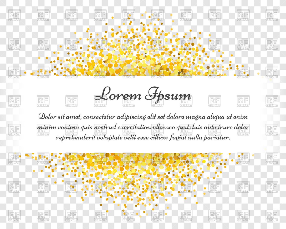 1200x960 Confetti Celebration Vector Vintage Gold Postcard With Text