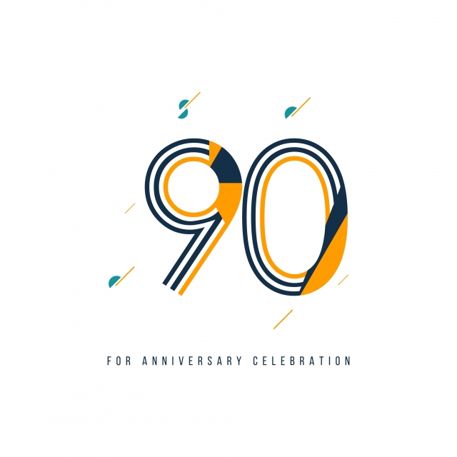 640x640 Year Retro Anniversary Celebration Vector Template Design